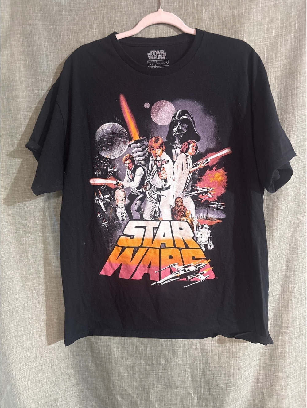 Star Wars Classic Graphic Black T-Shirt XL